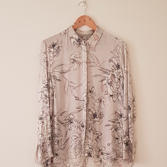 Sportscraft Floral Liberty Silk Shirt Button Down - Picture 7 of 9